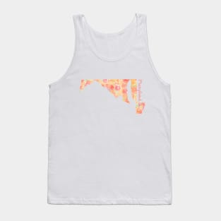 Maryland Watercolor Flowers Tank Top